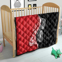 New Zealand Aotearoa Quilt Kiwi Fern Maori Pattern Red Version LT05 - Polynesian Pride