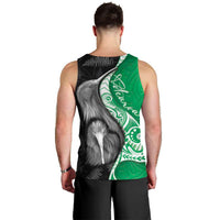 New Zealand Aotearoa Men Tank Top Kiwi Fern Maori Pattern Green Version