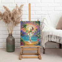 Aloha Hawaii Canvas Wall Art Hula Martini Tropical Vibes LT05 - Polynesian Pride