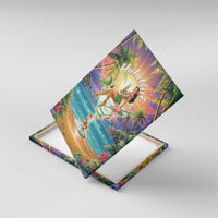 Aloha Hawaii Canvas Wall Art Hula Martini Tropical Vibes LT05 With Frame Colorful - Polynesian Pride
