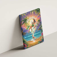 Aloha Hawaii Canvas Wall Art Hula Martini Tropical Vibes LT05 - Polynesian Pride