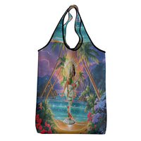 Aloha Hawaii Grocery Bag Hula Martini Tropical Vibes - Polynesian Pride