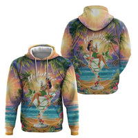 Aloha Hawaii Hoodie Hula Martini Tropical Vibes - Polynesian Pride