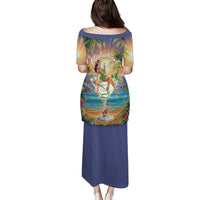 Aloha Hawaii Puletasi Hula Martini Tropical Vibes LT05 - Polynesian Pride