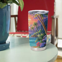 Aloha Hawaii Tumbler Cup Hula Martini Tropical Vibes - Polynesian Pride