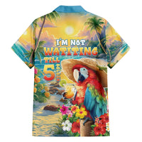 Hawaii Parrot Family Matching Long Sleeve Bodycon Dress and Hawaiian Shirt Im Not Waiting Till 5 Oclock