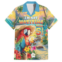 Hawaii Parrot Family Matching Short Sleeve Bodycon Dress and Hawaiian Shirt Im Not Waiting Till 5 Oclock LT05 Dad's Shirt - Short Sleeve Colorful - Polynesian Pride