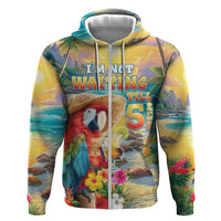 Hawaii Parrot Zip Hoodie Im Not Waiting Till 5 Oclock LT05 Zip Hoodie Colorful - Polynesian Pride