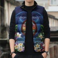 Guam Liberation Day Sleeveless Puffer Jacket Pas Para I Chamoru