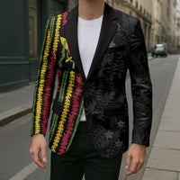 Hawaii Lei Kanaka Maoli Flag Blazer Tropical Vibes