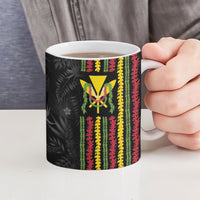 Hawaii Lei Kanaka Maoli Flag Ceramic Mug Tropical Vibes