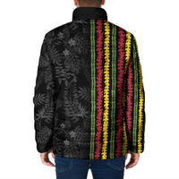 Hawaii Lei Kanaka Maoli Flag Padded Jacket Tropical Vibes