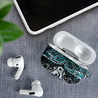 New Zealand Maori AirPods Case Poutama Pikorua - Single Twist Paua Shell