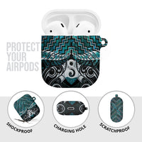 New Zealand Maori AirPods Case Poutama Pikorua - Single Twist Paua Shell