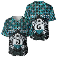 New Zealand Maori Baseball Jersey Poutama Pikorua - Single Twist Paua Shell