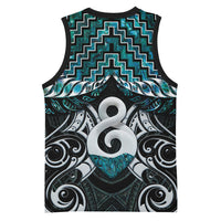New Zealand Maori Basketball Jersey Poutama Pikorua - Single Twist Paua Shell