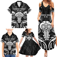 New Zealand Te Reo Maori Family Matching Summer Maxi Dress and Hawaiian Shirt Korero Maori Ai Au LT05 - Polynesian Pride