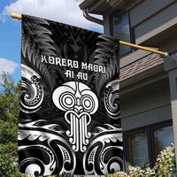 New Zealand Te Reo Maori Garden Flag Korero Maori Ai Au LT05 - Polynesian Pride