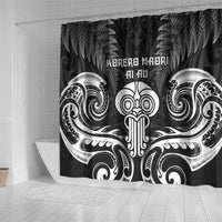 New Zealand Te Reo Maori Shower Curtain Korero Maori Ai Au LT05 - Polynesian Pride