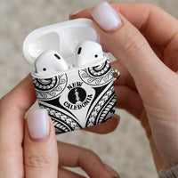 New Caledonia Day AirPods Case Polynesian Curves White Color - Polynesian Pride