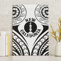 New Caledonia Day Canvas Wall Art Polynesian Curves White Color - Polynesian Pride