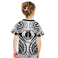 New Caledonia Day Kid T Shirt Polynesian Curves White Color - Polynesian Pride
