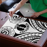 New Caledonia Day Puzzle Polynesian Curves White Color - Polynesian Pride