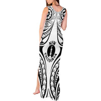 New Caledonia Day Tank Maxi Dress Polynesian Curves White Color - Polynesian Pride