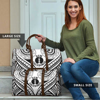 New Caledonia Day Travel Bag Polynesian Curves White Color - Polynesian Pride