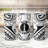 New Caledonia Day Tumbler Cup Polynesian Curves White Color - Polynesian Pride