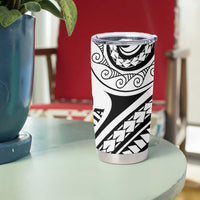 New Caledonia Day Tumbler Cup Polynesian Curves White Color - Polynesian Pride