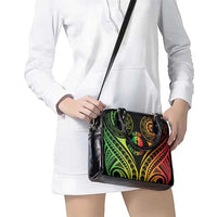New Caledonia Day Shoulder Handbag Polynesian Curves Reggae Color - Polynesian Pride