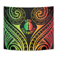 New Caledonia Day Tapestry Polynesian Curves Reggae Color - Polynesian Pride