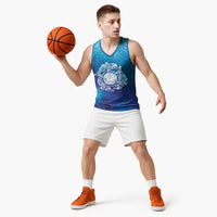 Marshall Islands Manit Day Basketball Jersey Tribal Dolphin With Marshall Seal - Polynesian Pride