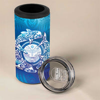 Marshall Islands Manit Day 4 in 1 Can Cooler Tumbler Tribal Dolphin With Marshall Seal - Polynesian Pride