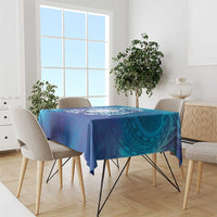 Marshall Islands Manit Day Tablecloth Tribal Dolphin With Marshall Seal - Polynesian Pride