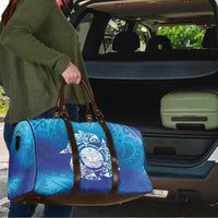 Marshall Islands Manit Day Travel Bag Tribal Dolphin With Marshall Seal - Polynesian Pride