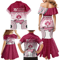 Adi Cakobau School Family Matching Mermaid Dress and Hawaiian Shirt 75th Anniversary LT05 - Polynesian Pride