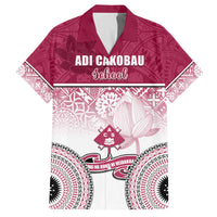 Adi Cakobau School Family Matching Off Shoulder Short Dress and Hawaiian Shirt 75th Anniversary LT05 Dad's Shirt - Short Sleeve Pink - Polynesian Pride