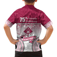 Adi Cakobau School Family Matching Tank Maxi Dress and Hawaiian Shirt 75th Anniversary LT05 - Polynesian Pride