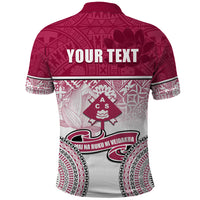 Personalized Adi Cakobau School Polo Shirt With Fijian Tapa Pattern LT05 - Polynesian Pride
