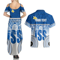 Personalized International School Suva Couples Matching Summer Maxi Dress and Hawaiian Shirt With Fijian Tapa Pattern LT05 - Polynesian Pride