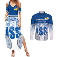 personalized-international-school-suva-couples-matching-summer-maxi-dress-and-long-sleeve-button-shirts-with-fijian-tapa-pattern