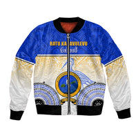 Personalized Ratu Kadavulevu School Bomber Jacket With Fijian Tapa Pattern LT05 - Polynesian Pride