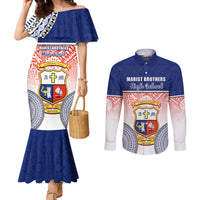 personalized-marist-brothers-high-school-couples-matching-mermaid-dress-and-long-sleeve-button-shirts-with-fijian-tapa-pattern