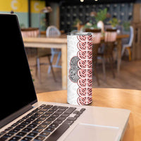 Aotearoa New Zealand Skinny Tumbler Maori Marae Pattern Tiki