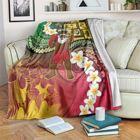 Vanuatu Christmas Blanket Ni-Van Santa Retro Style - Polynesian Pride