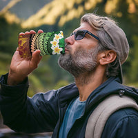 Vanuatu Christmas 4 in 1 Can Cooler Tumbler Ni-Van Santa Retro Style - Polynesian Pride