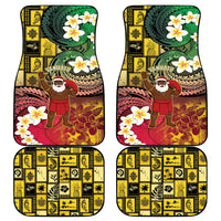 Vanuatu Christmas Car Mats Ni-Van Santa Retro Style - Polynesian Pride