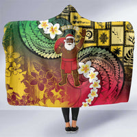 Vanuatu Christmas Hooded Blanket Ni-Van Santa Retro Style - Polynesian Pride